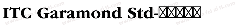 ITC Garamond Std字体转换
